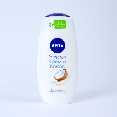 Гель для душа "Nivea" Крем кокос, освежающий, 250мл 92783