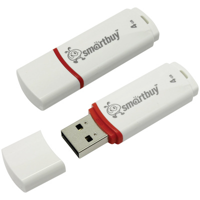 Флеш накопитель 4гб "Smartbuy" Crown SB4GBCRW-W