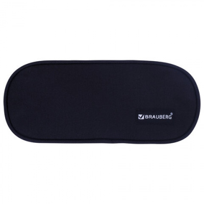 Пенал мягкий косметичка, черный "Brauberg" Black 229271