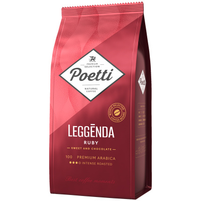 Кофе зерновой "Poetti" Leggenda ruby, 1000гр 70052