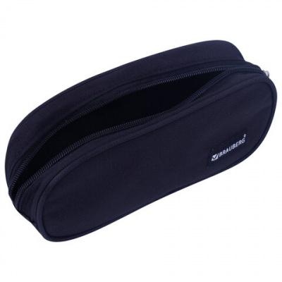 Пенал мягкий косметичка, черный "Brauberg" Black 229271