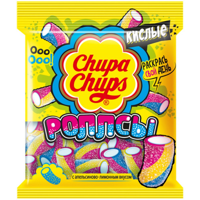 Мармелад "ChupaChyps" Роллсы, апельсиново-лимонный, 70гр 15073