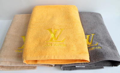 Полотенце банное, 70*130см, цвет ассорти логотип, 1шт Комби Louis vuitton 29281
