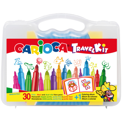 Набор для рисования и художественных работ 31 предмет "Carioca" Travel kit 43260
