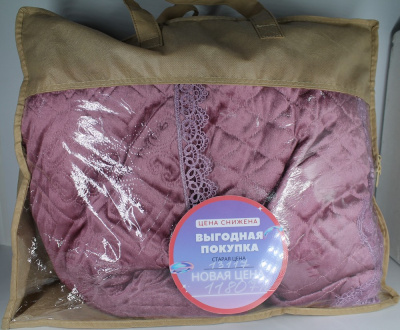 Покрывало с наволочками, 200*220см, хлопок, цвет ассорти с узором "Комби" Alphabet boutis 41580
