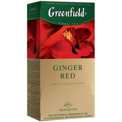 Чай травянной, пакетированный, 25пак.*1,5гр "Greenfield" "Ginger Red" 004698
