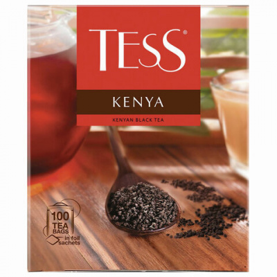 Чай крепкий черный, пакетированный, 100*2гр "Tess" Kenya 12648