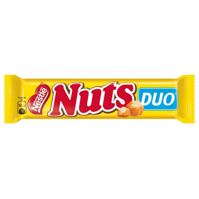 Батончик "Nuts" Duo, фундук и арахис, 66гр 25418