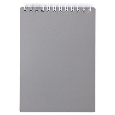 Блокнот 40*45, 80 листов, в клетку, на спирали "Hatber" Metallic 03414