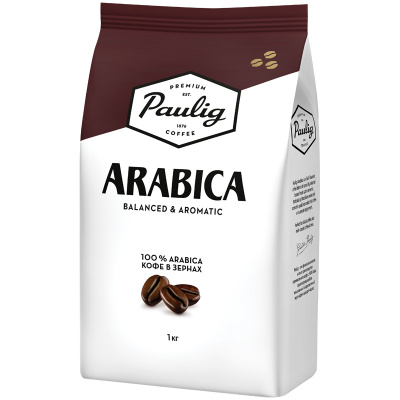 Кофе зерновой "Paulig" Arabica, 1000гр 039008