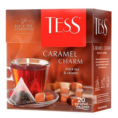 Чай фруктовый, пакетированный, 20*1,8гр "Tess" Caramel Charm 08832