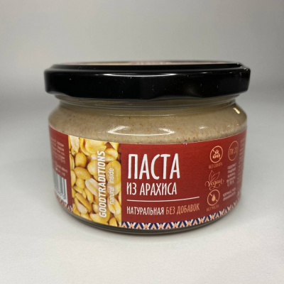 Паста натуральная "Goodtraditions" Из арахиса, 1шт, 200гр 608313