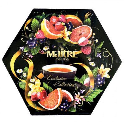 Подарочный набор чая, пакетированный, 60*1.8гр "Maitre" Exclusive collection 66546/621626