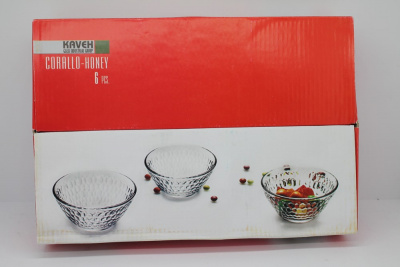 Салатница, стекло, 9см 6шт "Комби" 49067