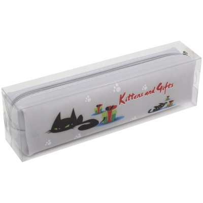 Пенал мягкий косметичка, белый "ArtSpace" Kitten 42808