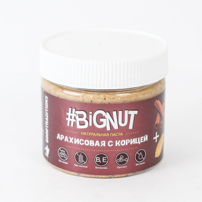 Арахисовая паста "Goodtraditions" #Bignut с корицей, 1шт, 300гр 726047