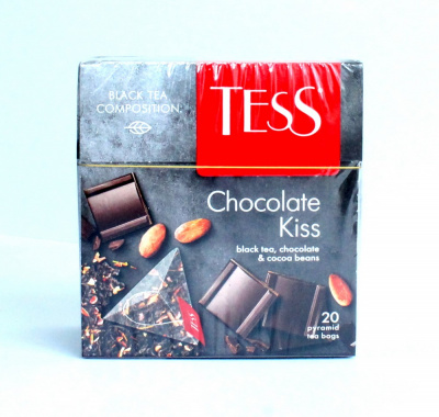 Чай крепкий черный, пакетированный, 20*1,8гр "Tess" Chocolate kiss 15267