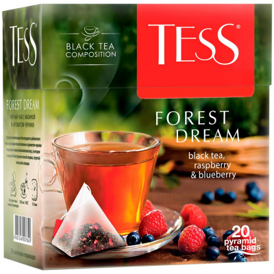 Чай фруктовый, пакетированный, 20*1,8гр "Tess" Лесные ягоды 07842 