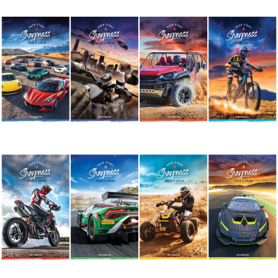 Блокнот А6, 24 листа, в клетку, на скобе "ArtSpace" Extreme racing 46865