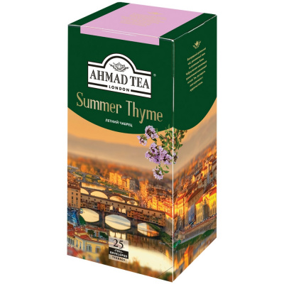 Чай травянной, пакетированный, 25*1.5гр "Ahmad tea" "Summer thyme - летний чебрец" 15103
