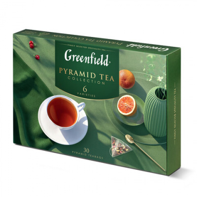 Подарочный набор чая, пакетированный, 56гр "Greenfield" Pyramid tea collection 17681
