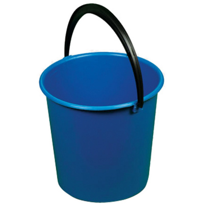 Ведро 10л, пластиковое с крышкой, синее "Office Clean" Professional 251148
