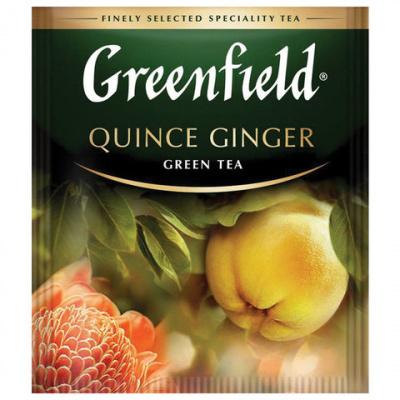 Чай зеленый, пакетированный, 25*2гр "Greenfield" Quince ginger  13881