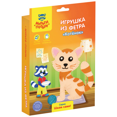 Набор для шитья игрушки из фетра "Мульти-Пульти" Котенок FT_29336