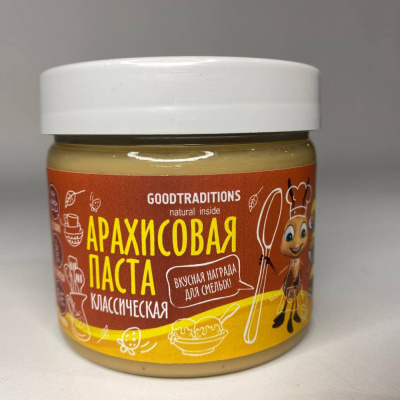 Арахисовая паста "Goodtraditions" Классическая, 1шт, 300гр 461868