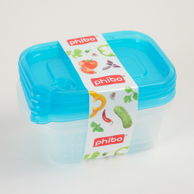 Контейнеры для хранения продуктов "Бытпласт", 0,6л, 3шт 4311538