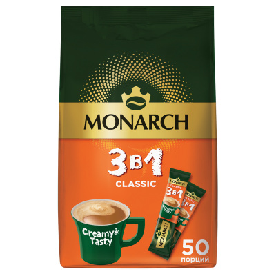 Кофе пакетированный "Jacobs" Monarch Classic, 13гр 72248