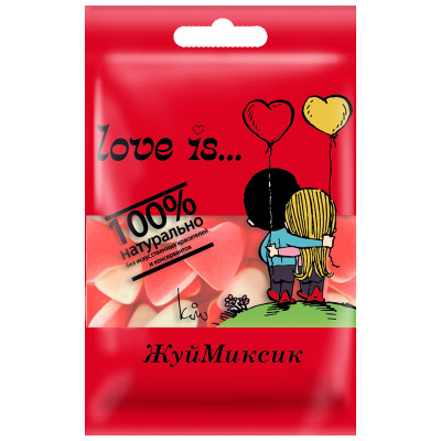 Мармелад "Love is..." ЖуйМиксик, вишня-лимон, 20гр 11491