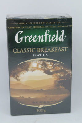 Чай крепкий черный, листовой, 100гр "Greenfield" Classic breakfast 03530