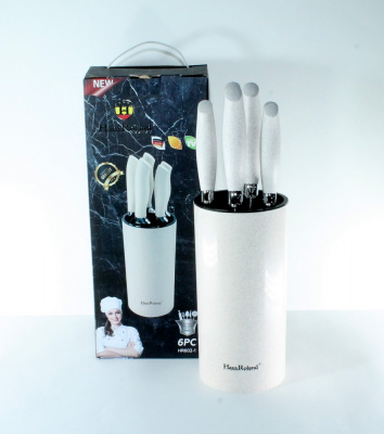 Набор ножей , 6шт "Haus Roland" Enjoy cooking, белый HR602-1