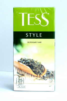 Чай зеленый, пакетированный, 25*2гр "Tess" Style 11795