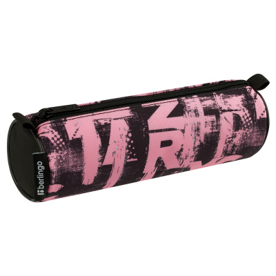 Пенал мягкий тубус, черный/ с рисунком "Berlingo" Pinky BR-PM-030405