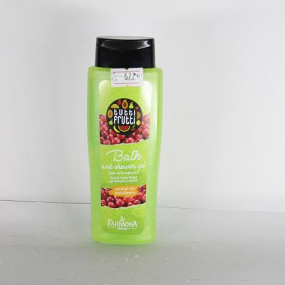 Гель для душа "Tutti Frutti" Pear & cranberry, очищающий, 100мл 006856