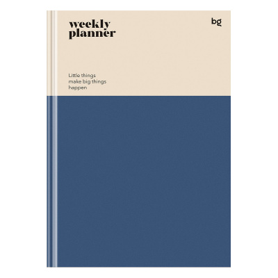 Планер А5, 32 листа, в линейку, на склейке "BG" Weekly planner 06328