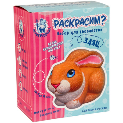 Набор для росписи фигурки "Игрографика" Заяц 6414