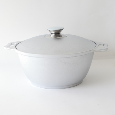 Кастрюля, алюминий, цвет сталь, 2л, 1шт "Комби" БС 002837