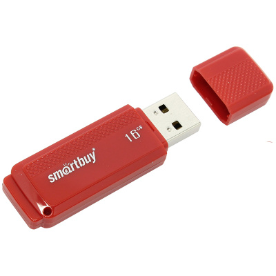 Флеш накопитель 16гб "Smartbuy" Dock Series Red SB16GBDK-R