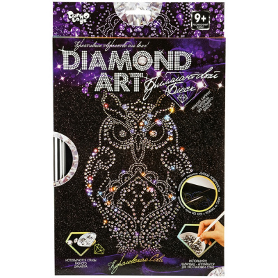 Аквамозаика алмазная 21*29,5см "Danko toys" Королевская сова DAR-01-02