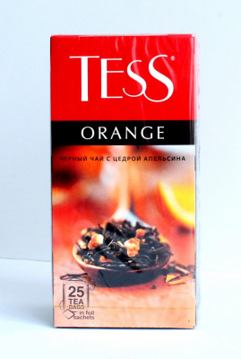 Чай крепкий черный, пакетированный, 25*2гр "Tess" Orange 06470