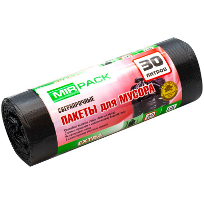 Мешки для мусора 30л, 20шт "Mirpack" Extra 201195