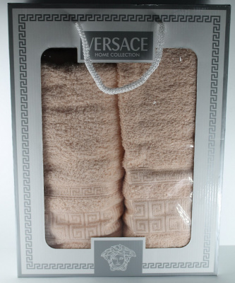 Набор полотенец, 50*80см+70*130см, цвет ассорти, 2шт "Комби" Versace 29052