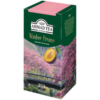 Чай фруктовый, пакетированный, 25*1.5гр "Ahmad tea" "Winter prune - зимний чернослив" 15110