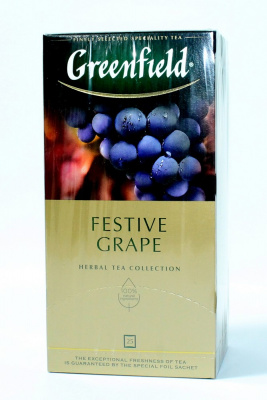 Чай травянной, пакетированный, 25*2гр "Greenfield" Festive grape 05220