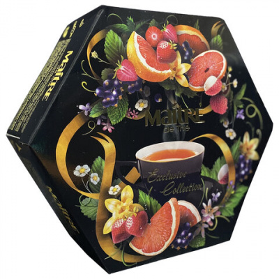 Подарочный набор чая, пакетированный, 60*1.8гр "Maitre" Exclusive collection 66546/621626