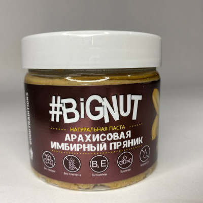 Арахисовая паста "Goodtraditions" #Bignut имбирный пряник, 1шт, 300гр 55549