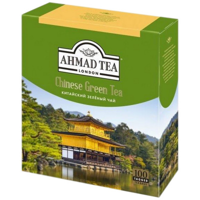 Чай зеленый, пакетированный, 100*1,5гр "Ahmad tea" Chinece 16667